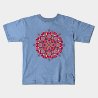 mandala flower simple design Kids T-Shirt